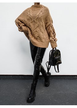 Sweter Sheridan Karmelowy ze sklepu Lisa Mayo w kategorii Swetry damskie - zdjęcie 146369882