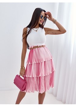 Spódnica Mayla Różowa ze sklepu Lisa Mayo w kategorii Spódnice - zdjęcie 146369960
