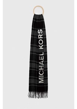 Michael Kors szalik damski kolor czarny wzorzysty ze sklepu ANSWEAR.com w kategorii Szaliki i chusty damskie - zdjęcie 146408023