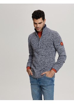 Sweter NESTOS Granat Melanż M ze sklepu Diverse w kategorii Swetry męskie - zdjęcie 146418480