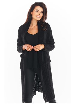Awama Kardigan w kolorze czarnym ze sklepu Limango Polska w kategorii Swetry damskie - zdjęcie 146439833