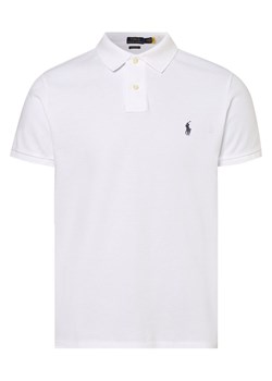 Polo Ralph Lauren Męska koszulka polo Mężczyźni Bawełna biały jednolity ze sklepu vangraaf w kategorii T-shirty męskie - zdjęcie 146514722