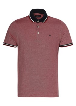 Jack & Jones Męska koszulka polo Mężczyźni Bawełna czerwony marmurkowy ze sklepu vangraaf w kategorii T-shirty męskie - zdjęcie 146514920