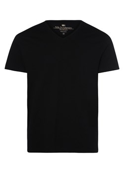 Nils Sundström T-shirt męski Mężczyźni Dżersej czarny jednolity ze sklepu vangraaf w kategorii T-shirty męskie - zdjęcie 146514991