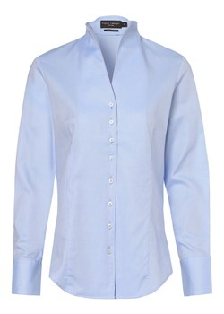 Franco Callegari Bluzka damska Kobiety Bawełna jasnoniebieski wypukły wzór tkaniny ze sklepu vangraaf w kategorii Koszule damskie - zdjęcie 146515212
