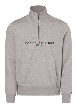 Tommy Hilfiger Męska bluza nierozpinana Mężczyźni szary jednolity ze sklepu vangraaf w kategorii Bluzy męskie - zdjęcie 146515374