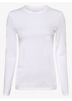 Opus Damska koszulka z długim rękawem Kobiety Dżersej biały jednolity ze sklepu vangraaf w kategorii Bluzki damskie - zdjęcie 146515582