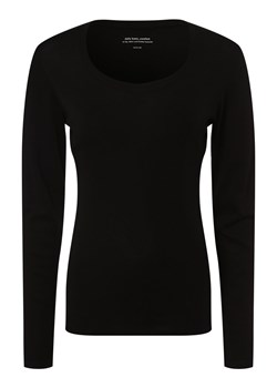 Opus Damska koszulka z długim rękawem Kobiety Dżersej czarny jednolity ze sklepu vangraaf w kategorii Bluzki damskie - zdjęcie 146515583