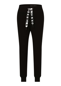 DKNY Damskie spodnie dresowe Kobiety Bawełna czarny jednolity ze sklepu vangraaf w kategorii Spodnie damskie - zdjęcie 146515593