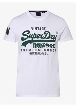 Superdry - T-shirt męski, biały ze sklepu vangraaf w kategorii T-shirty męskie - zdjęcie 146515864