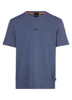 BOSS Orange T-shirt męski Mężczyźni Bawełna indygo jednolity ze sklepu vangraaf w kategorii T-shirty męskie - zdjęcie 146516702