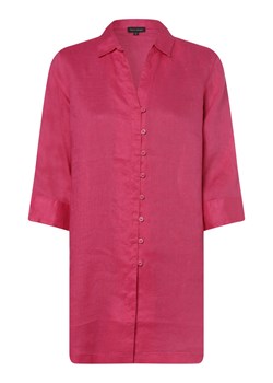 Franco Callegari Damska bluzka lniana Kobiety len wyrazisty róż jednolity ze sklepu vangraaf w kategorii Koszule damskie - zdjęcie 146516970