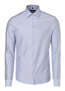 Van Graaf Koszula męska Mężczyźni Slim Fit Bawełna jasnoniebieski w paski kołnierzyk kent ze sklepu vangraaf w kategorii Koszule męskie - zdjęcie 146517940