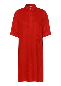 Marie Lund Damska sukienka lniana Kobiety len czerwony jednolity ze sklepu vangraaf w kategorii Sukienki - zdjęcie 146518121