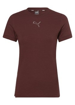 Puma T-shirt damski Kobiety Bawełna bakłażanowy jednolity ze sklepu vangraaf w kategorii Bluzki damskie - zdjęcie 146520044