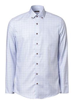 Eterna Slim Fit Koszula męska Mężczyźni Slim Fit Bawełna jasnoniebieski wzorzysty button down ze sklepu vangraaf w kategorii Koszule męskie - zdjęcie 146521023