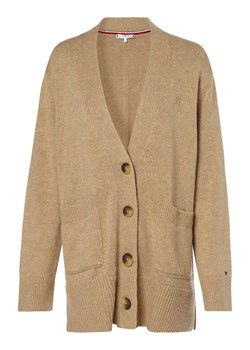 Tommy Hilfiger Kardigan damski Kobiety beżowy marmurkowy ze sklepu vangraaf w kategorii Swetry damskie - zdjęcie 146521422