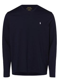 Polo Ralph Lauren Męska koszulka od piżamy Mężczyźni Bawełna granatowy jednolity ze sklepu vangraaf w kategorii Piżamy męskie - zdjęcie 146521783