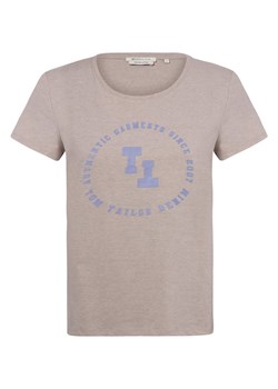 Tom Tailor Denim T-shirt damski Kobiety Bawełna jasny szary nadruk ze sklepu vangraaf w kategorii Bluzki damskie - zdjęcie 146521912
