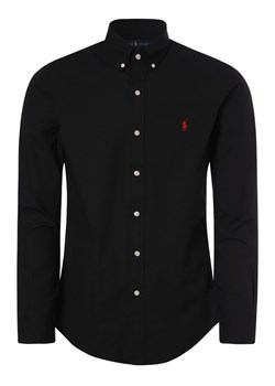 Polo Ralph Lauren Koszula męska Mężczyźni Slim Fit Bawełna czarny jednolity button down ze sklepu vangraaf w kategorii Koszule męskie - zdjęcie 146522942
