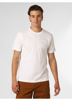 Nils Sundström T-shirty pakowane po 2 szt. Mężczyźni Bawełna biały jednolity ze sklepu vangraaf w kategorii T-shirty męskie - zdjęcie 146524533