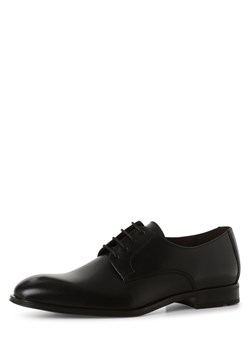 Lloyd Męskie buty sznurowane ze skóry Mężczyźni skóra czarny jednolity ze sklepu vangraaf w kategorii Buty eleganckie męskie - zdjęcie 146524560