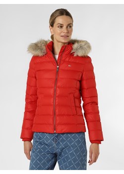 Tommy Jeans Damska kurtka puchowa Kobiety Puch czerwony jednolity ze sklepu vangraaf w kategorii Kurtki damskie - zdjęcie 146524864