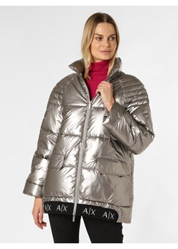 Armani Exchange - Damska kurtka pikowana, srebrny ze sklepu vangraaf w kategorii Kurtki damskie - zdjęcie 146525613