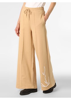 Karl Kani Damskie spodnie dresowe Kobiety Bawełna beżowy jednolity ze sklepu vangraaf w kategorii Spodnie damskie - zdjęcie 146525890