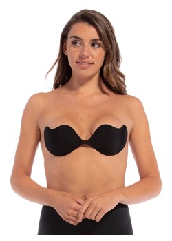 MAGIC Bodyfashion Damski biustonosz samonośny Kobiety Sztuczne włókno czarny jednolity ze sklepu vangraaf w kategorii Biustonosze - zdjęcie 146526261