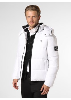 Calvin Klein Jeans - Męska kurtka pikowana, biały ze sklepu vangraaf w kategorii Kurtki męskie - zdjęcie 146526263