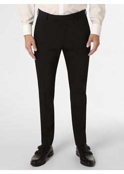 Strellson Męskie spodnie od garnituru modułowego Mężczyźni Slim Fit Sztuczne włókno czarny jednolity ze sklepu vangraaf w kategorii Spodnie męskie - zdjęcie 146526663