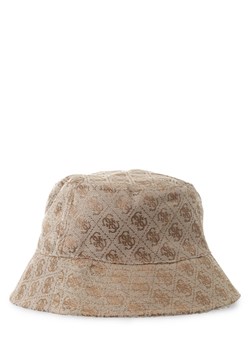 GUESS Damski bucket hat Kobiety Sztuczne włókno beżowy wzorzysty ze sklepu vangraaf w kategorii Kapelusze damskie - zdjęcie 146526754