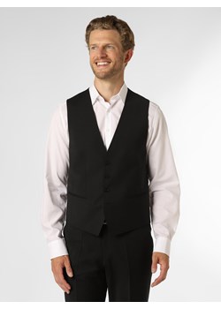BOSS Męska kamizelka od garnituru modułowego Mężczyźni Regular Fit Sztuczne włókno czarny jednolity - id: 578844-0001-00500 - marki BOSS HUGO BOSS - 146527192 BOSS Męska kamizelka od garnituru modułowego Mężczyźni Regular Fit Sztuczne włókno czarny jednolity ze sklepu vangraaf w kategorii Kamizelki męskie - zdjęcie 146527192