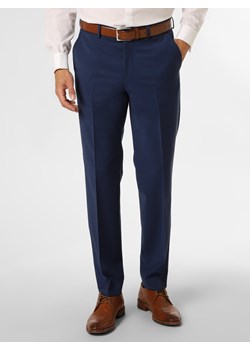 BOSS Męskie spodnie od garnituru modułowego Mężczyźni Regular Fit Sztuczne włókno indygo jednolity ze sklepu vangraaf w kategorii Spodnie męskie - zdjęcie 146527193