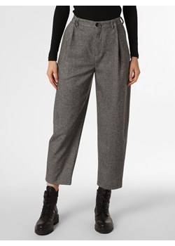 Drykorn Spodnie  Kobiety wiskoza szary wypukły wzór tkaniny ze sklepu vangraaf w kategorii Spodnie damskie - zdjęcie 146527264