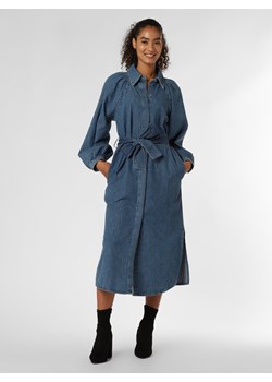 Esprit Collection Damska sukienka jeansowa Kobiety Bawełna medium stone jednolity ze sklepu vangraaf w kategorii Sukienki - zdjęcie 146528193