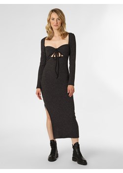 NA-KD Sukienka damska Kobiety antracytowy wypukły wzór tkaniny ze sklepu vangraaf w kategorii Sukienki - zdjęcie 146528213