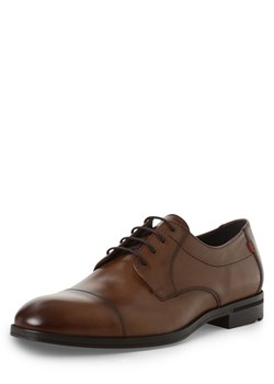 Lloyd Męskie buty sznurowane ze skóry Mężczyźni skóra koniakowy jednolity ze sklepu vangraaf w kategorii Buty eleganckie męskie - zdjęcie 146528271