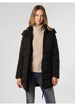 VG Damski płaszcz pikowany Kobiety Sztuczne włókno czarny jednolity ze sklepu vangraaf w kategorii Kurtki damskie - zdjęcie 146528571