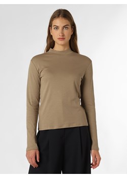 Marie Lund Damska koszulka z długim rękawem Kobiety Bawełna trzcinowy jednolity ze sklepu vangraaf w kategorii Bluzki damskie - zdjęcie 146528714
