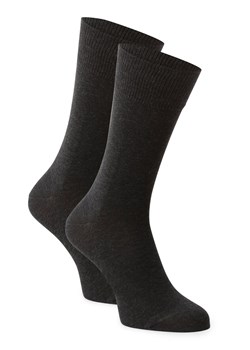 FALKE Skarpety pakowane po 2 szt. Mężczyźni Bawełna antracytowy marmurkowy ze sklepu vangraaf w kategorii Skarpetki męskie - zdjęcie 146529294