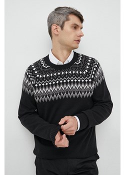 GAP sweter bawełniany męski kolor czarny ze sklepu ANSWEAR.com w kategorii Swetry męskie - zdjęcie 146531310
