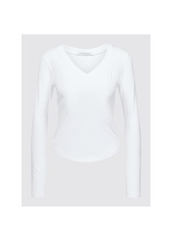 Bluzka z długim rękawem i dekoltem w serek model ‘MONOLOGO’ ze sklepu Peek&Cloppenburg  w kategorii Bluzki damskie - zdjęcie 146537480