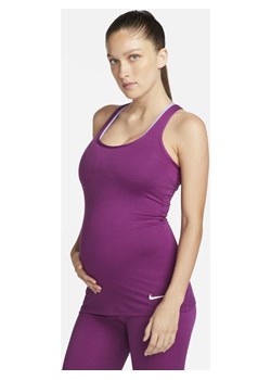 Damska ciążowa koszulka bez rękawów Nike Dri-FIT (M) - Fiolet ze sklepu Nike poland w kategorii Bluzki ciążowe - zdjęcie 146543443