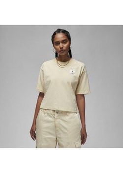 Damski T-shirt o luźnym kroju Jordan Essentials - Brązowy ze sklepu Nike poland w kategorii Bluzki damskie - zdjęcie 146543451