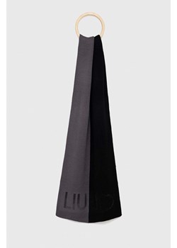 Liu Jo szalik damski kolor czarny wzorzysty ze sklepu ANSWEAR.com w kategorii Szaliki i chusty damskie - zdjęcie 146576593