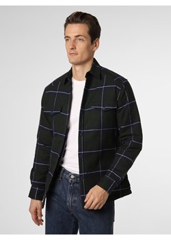 DENIM by Nils Sundström Koszula męska Mężczyźni Regular Fit Bawełna niebieski w kratkę kołnierzyk kent ze sklepu vangraaf w kategorii Koszule męskie - zdjęcie 146581582