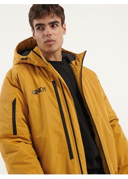 Sportowa kurtka z kapturem i nadrukami żółta - Żółty ze sklepu House w kategorii Kurtki męskie - zdjęcie 146629663