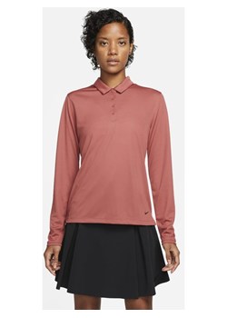 Damska koszulka polo do golfa z długim rękawem Nike Dri-FIT Victory - Czerwony ze sklepu Nike poland w kategorii Bluzki damskie - zdjęcie 146639551